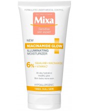 Mixa Niacinamide Glow Хидратиращ крем за лице, 50 ml